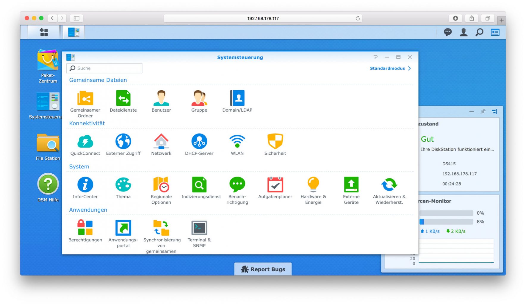 Synology Diskstation manager