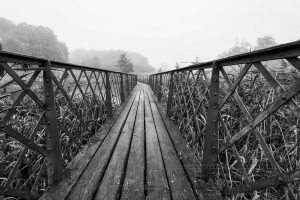 Bruecke,schwarz weiss,nebelig,details,alt,landschaft