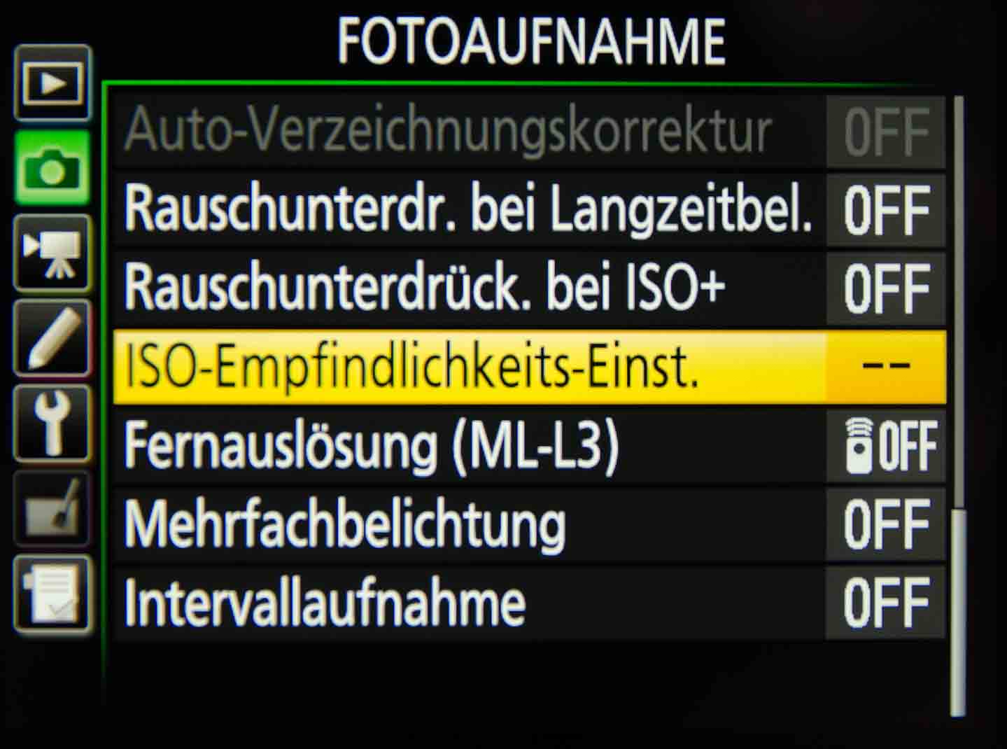 ISO Einstellungen gekonnt wählen.