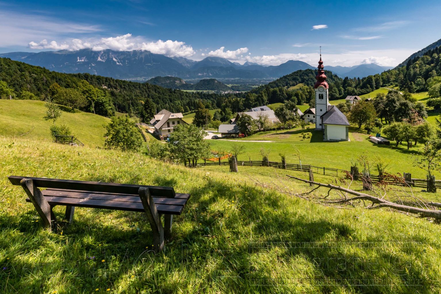 Slowenien Landschaft um Bled