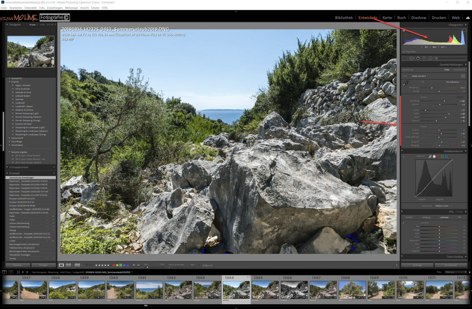 Screenshot, Making OFF, Lightroom, Pag