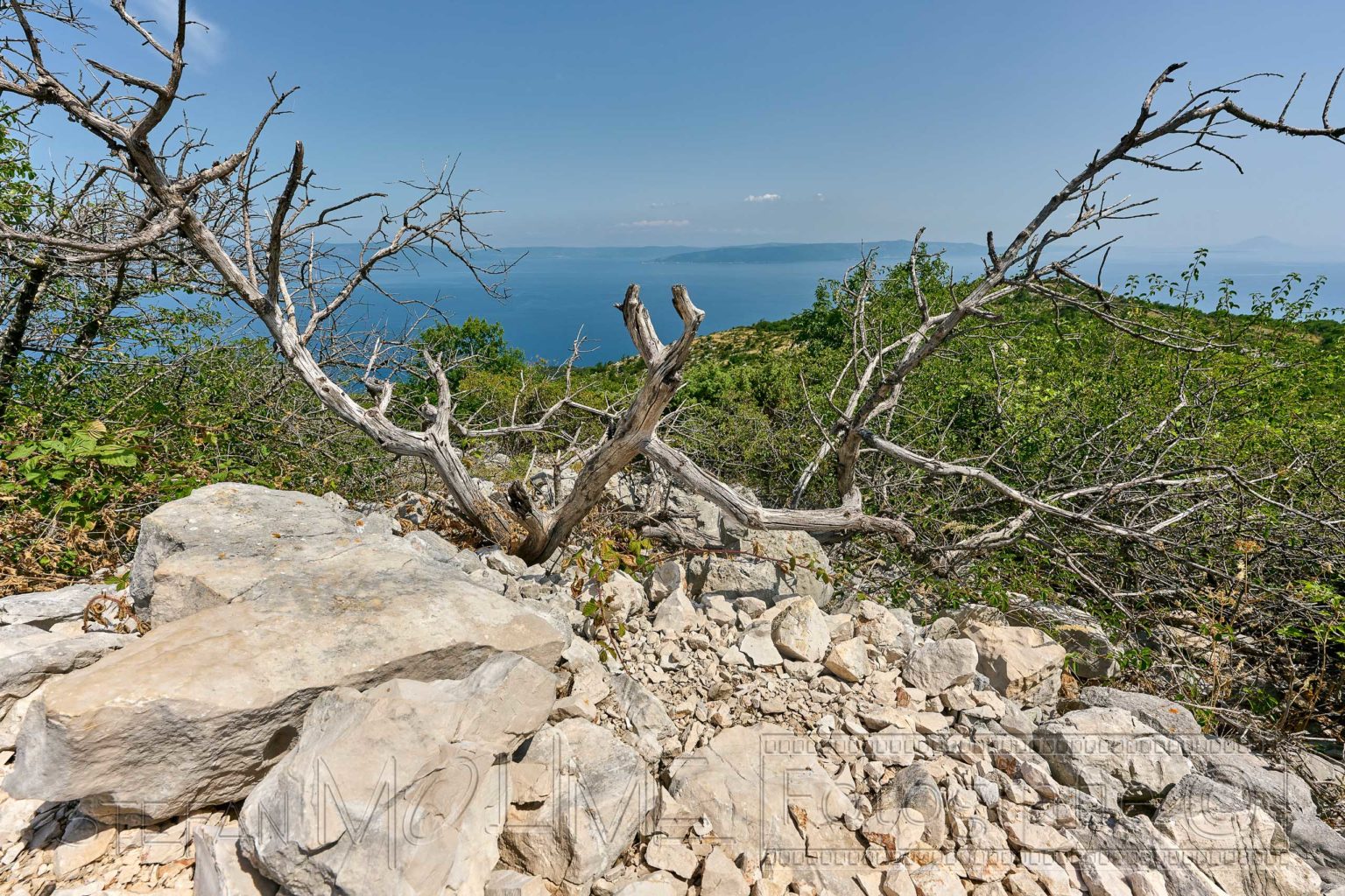 Kroatien, Istrien, Naturlandschaft, Meerblick